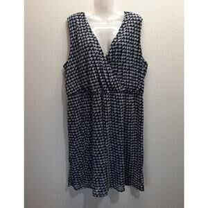 Lane Bryant Navy and Cream Design Dress l Size: 18/20